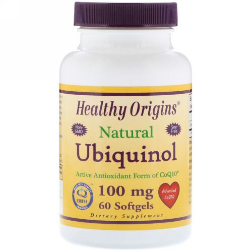 Healthy Origins, Ubiquinol, Kaneka Q+, 100 mg, 60 Softgels (Discontinued Item)