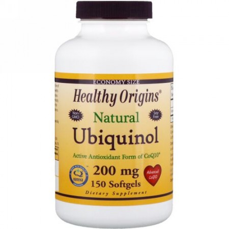 Healthy Origins, ユビキノール 、カネカQ+）、200mg、ソフトゲル150個 (Discontinued Item)