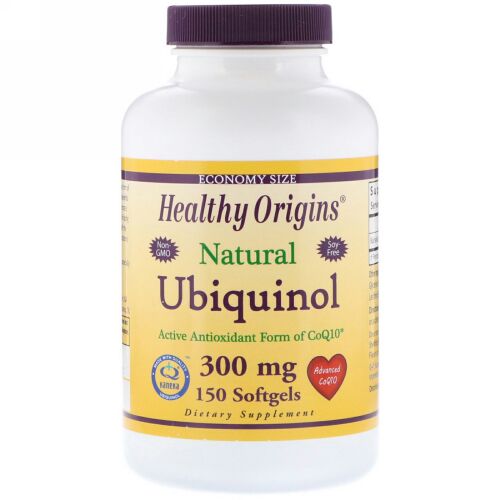 Healthy Origins, Ubiquinol, Kaneka Q+, 300 mg, 150 Softgels (Discontinued Item)