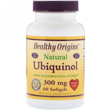 Healthy Origins, Ubiquinol, Kaneka Q+, 300 mg, 60 Softgels (Discontinued Item)