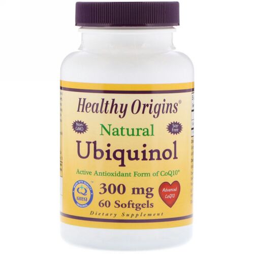 Healthy Origins, Ubiquinol, Kaneka Q+, 300 mg, 60 Softgels (Discontinued Item)
