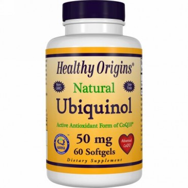 Healthy Origins, Ubiquinol, Kaneka Q+, 50 mg, 60 Softgels (Discontinued Item)