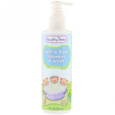 Healthy Times, ジェントルベビー、シャンプー & ウォッシュ、目に優しい、8 fl液量オンス (236 ml) (Discontinued Item)