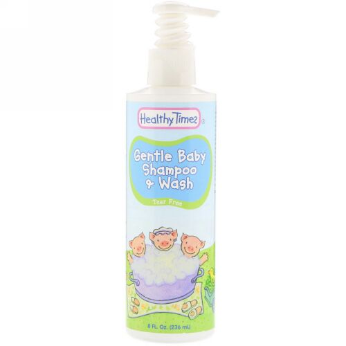 Healthy Times, ジェントルベビー、シャンプー & ウォッシュ、目に優しい、8 fl液量オンス (236 ml) (Discontinued Item)