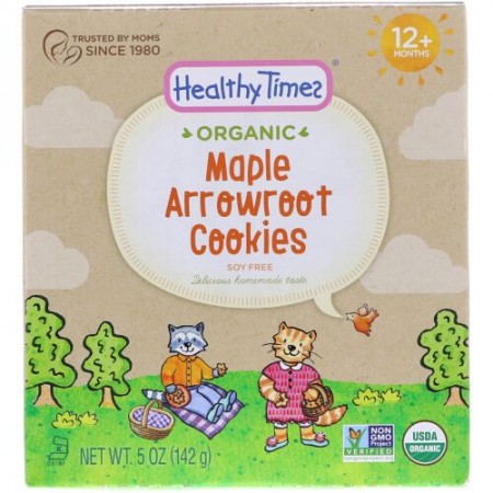 Healthy Times, オーガニック、クズウコンクッキー、メープル、12ヶ月以上、5 oz (142 g) (Discontinued Item)