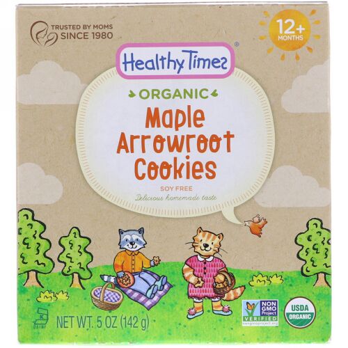 Healthy Times, オーガニック、クズウコンクッキー、メープル、12ヶ月以上、5 oz (142 g) (Discontinued Item)