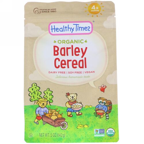 Healthy Times, オーガニック大麦シリアル、生後4か月以上、142g（5oz） (Discontinued Item)