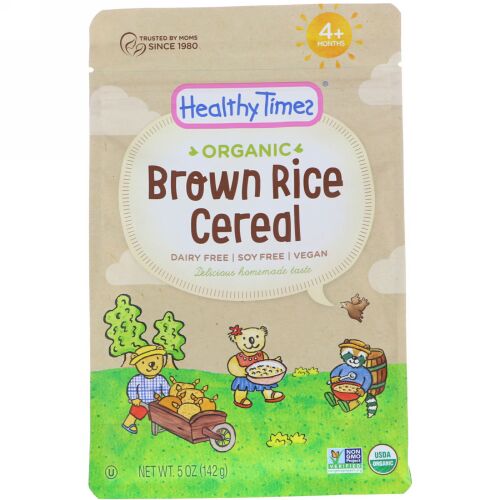 Healthy Times, オーガニック、玄米シリアル、4+ヶ月、142g（5 oz） (Discontinued Item)