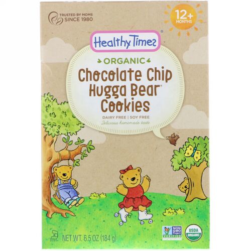 Healthy Times, オーガニック、ハガベアクッキー、チョコレートチップ、12ヶ月以上、6.5 oz (184 g) (Discontinued Item)