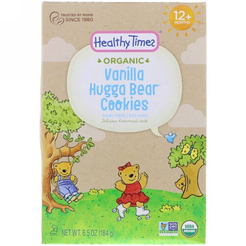 Healthy Times, オーガニック、ハガベアクッキー、バニラ、12ヶ月以上、 6.5 oz (184 g) (Discontinued Item)