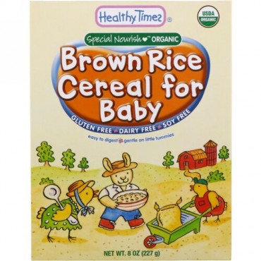 Healthy Times, ホールグレイン玄米シリアル 赤ちゃん用、6オンス (170 g) (Discontinued Item)
