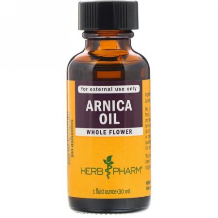 Herb Pharm, アルニカオイル（Arnica Oil）, 1液量オンス（30 ml）