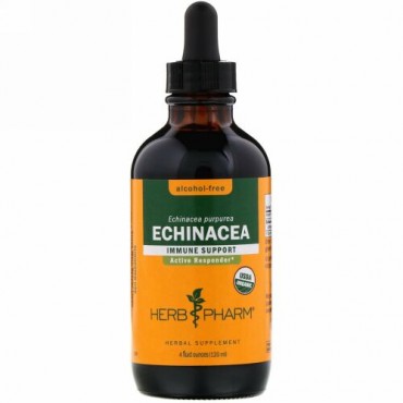 Herb Pharm, エキナセア、アルコールフリー、4液量オンス (120 ml)