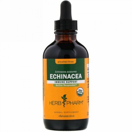 Herb Pharm, エキナセア、アルコールフリー、4液量オンス (120 ml)