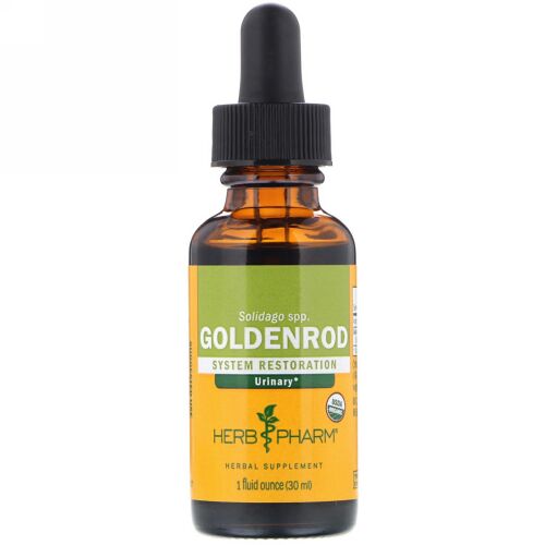 Herb Pharm, アキノキリンソウ（Goldenrod）, 花頂（開花時の先端部分）, 1液量オンス（29.6 ml）