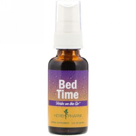 Herb Pharm, ハーブオンザゴー、ベッドタイム、1液量オンス (30 ml) (Discontinued Item)