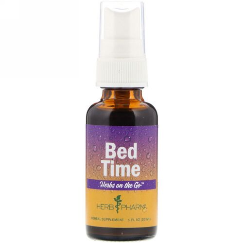 Herb Pharm, ハーブオンザゴー、ベッドタイム、1液量オンス (30 ml) (Discontinued Item)