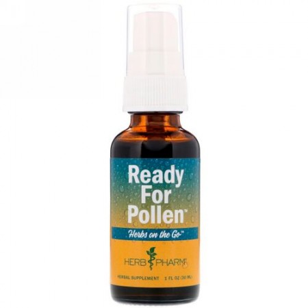 Herb Pharm, ハーブオンザゴー、花粉対策、1液量オンス (30 ml) (Discontinued Item)