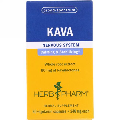 Herb Pharm, カバカバ（Kava）, 248 mg, 60粒（ベジタリアンカプセル） (Discontinued Item)