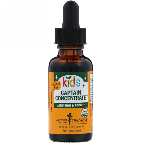 Herb Pharm, キッズ・キャプテン・コンセントレイト、アルコールフリー、1 液体オンス（30 ml） (Discontinued Item)