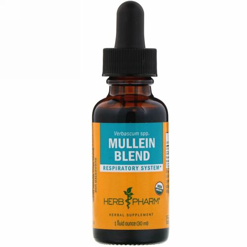 Herb Pharm, モウズイカ（Mullein ）ブレンド, 1液量オンス（30 ml）