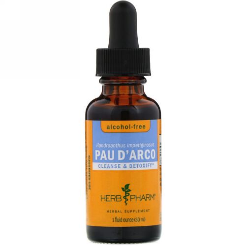 Herb Pharm, パウダルコ（Pau D'Arco）, アルコールフリー, 1液量オンス（30 ml） (Discontinued Item)