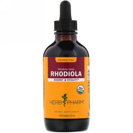 Herb Pharm, イワベンケイ属（Rhodiola）, アルコールフリー, 4液量オンス（120 ml）