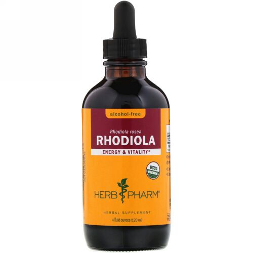 Herb Pharm, イワベンケイ属（Rhodiola）, アルコールフリー, 4液量オンス（120 ml）