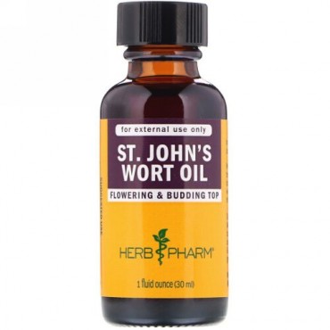 Herb Pharm, セントジョーンスワートオイル、 1液量オンス (30 ml)