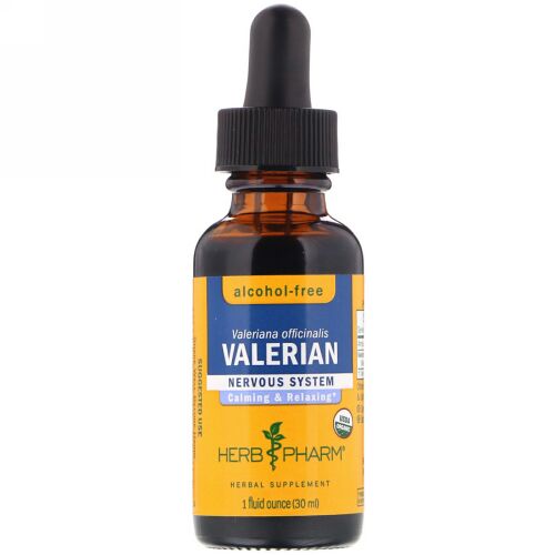 Herb Pharm, バレリアン、アルコールなし、1 fl oz (30 ml)