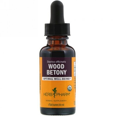Herb Pharm, カッコウチョロギ（Wood Betony）, 1液量オンス（30 ml）