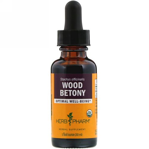 Herb Pharm, カッコウチョロギ（Wood Betony）, 1液量オンス（30 ml）