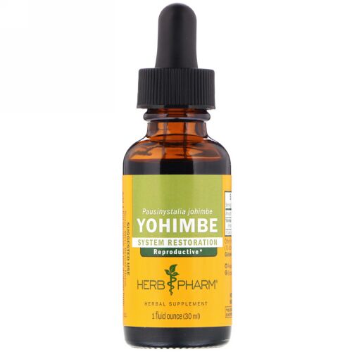 Herb Pharm, ヨヒンビン、アフリカ産木皮、1 fl oz (30 ml) (Discontinued Item)