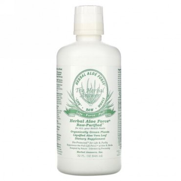 Herbal Answers, Herbal Aloe Force, Raw Purified, 32 fl oz (946 ml)
