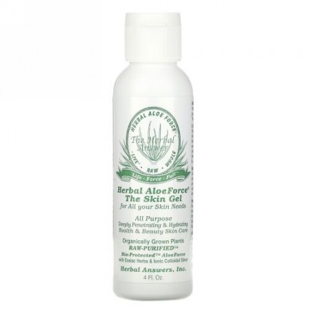 Herbal Answers, Herbal Aloe Force、スキンジェル、  4 液量オンス（120ml）