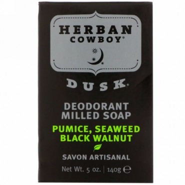 Herban Cowboy, 消臭機械練りせっけん、ダスク、 5 oz (140 g)