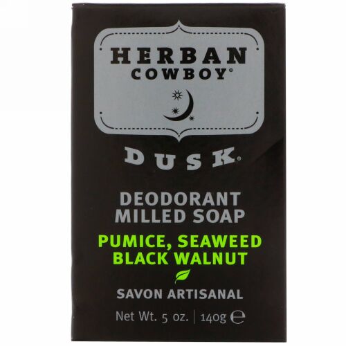Herban Cowboy, 消臭機械練りせっけん、ダスク、 5 oz (140 g)