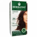 Herbatint, Permanent Haircolor Gel、2N、ブラウン、4.56液量オンス（135 ml）