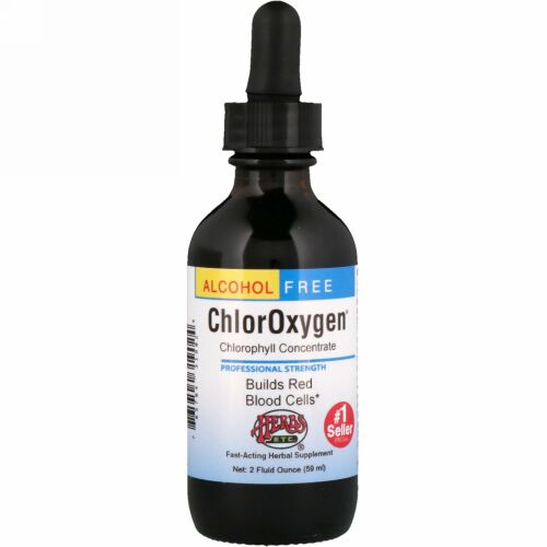 Herbs Etc., ChlorOxygen、濃縮クロロフィル、アルコールフリー、2液量オンス (59 ml)