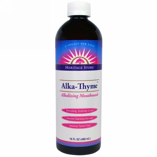 Heritage Store, アルカ-タイムマウスウォッシュ、 16液量オンス (480 ml)