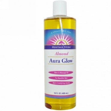 Heritage Store, Aura Glow™（オーラグロー）、アーモンドの香り、16液量オンス(480 ml)