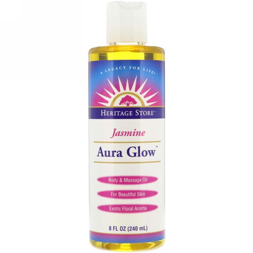 Heritage Store, オーラグロー、ジャスミン、8 fl oz (240 ml) (Discontinued Item)