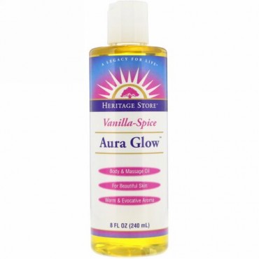 Heritage Store, オーラグロー、バニラスパイス、8 fl oz (240 ml) (Discontinued Item)
