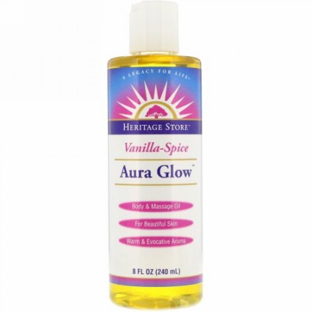 Heritage Store, オーラグロー、バニラスパイス、8 fl oz (240 ml) (Discontinued Item)