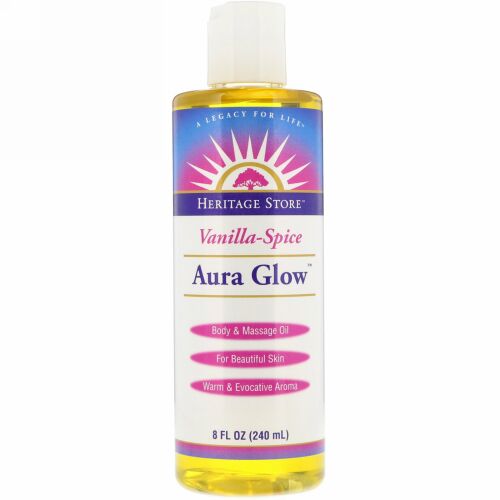 Heritage Store, オーラグロー、バニラスパイス、8 fl oz (240 ml) (Discontinued Item)