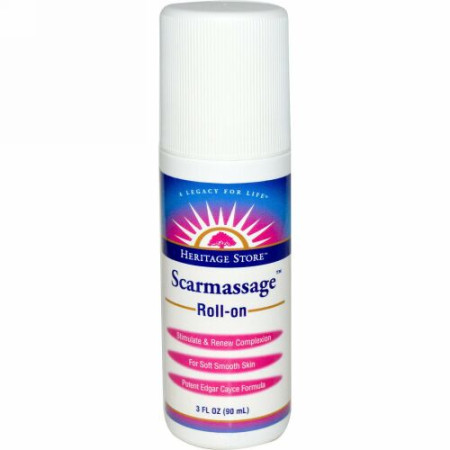 Heritage Store, スカーマッサージ、 ロールオン、 3 fl oz (90 ml) (Discontinued Item)