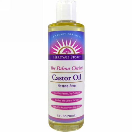Heritage Store, トウゴマ（The Palma Christi）, ヒマシ油, 8液量オンス（240 ml）