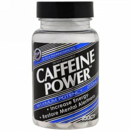 Hi Tech Pharmaceuticals, カフェインパワー、200 mg、100錠 (Discontinued Item)