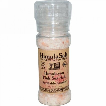 HimalaSalt, ピンク シーソルト, 詰め替え可能グラインダー, 4 oz (113 g) (Discontinued Item)