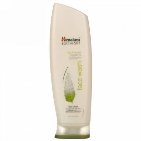 Himalaya, ボタニック（Botanique）, ニーム＆ターメリックフェイスウォッシュ（Neem & Turmeric Face Wash）, 5.07液量オンス (150ml)